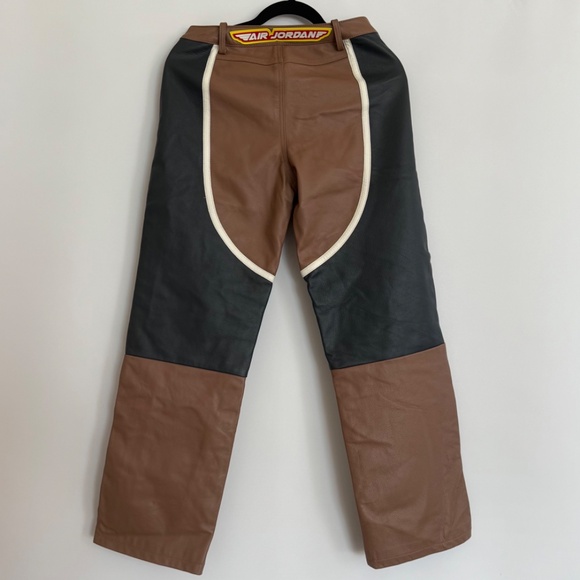 Jordan X Travis Scott Cactus Jack Leather Pants - Picture 7 of 7